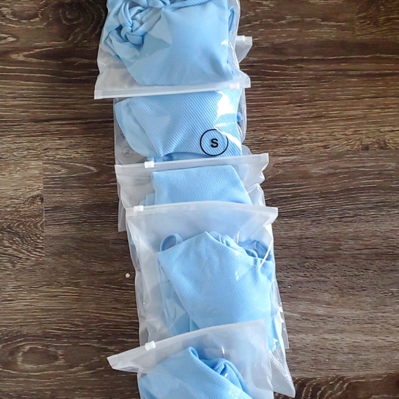 Tie Shoulder Bralette & Cheeky Swimwear 2 PieceSet - Picture 5 of 7